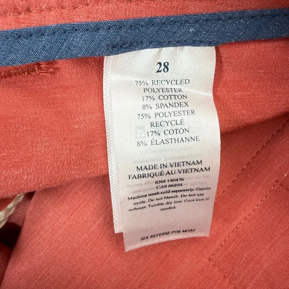 Faherty Hybrid Shorts Mens 28 Venice Red All Day Short 9